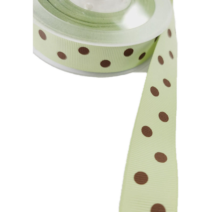 Polka Dots Grosgrain Ribbon - 7/8" (22mm) - Sold by the Yard