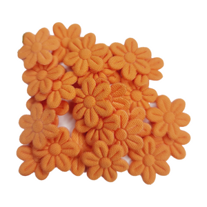 Small Quilt Flowers - #38 - Tangerine - 25 units