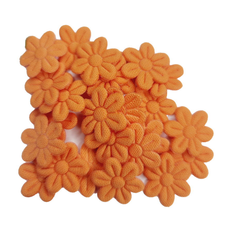 Small Quilt Flowers - #38 - Tangerine - 25 units