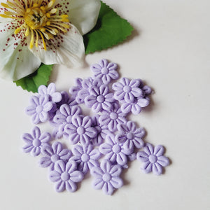 Small Quilt Flowers - #25 - Lavender - 25 units