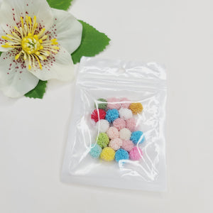 Mini Pom Poms - 20/pack - Assorted Colors