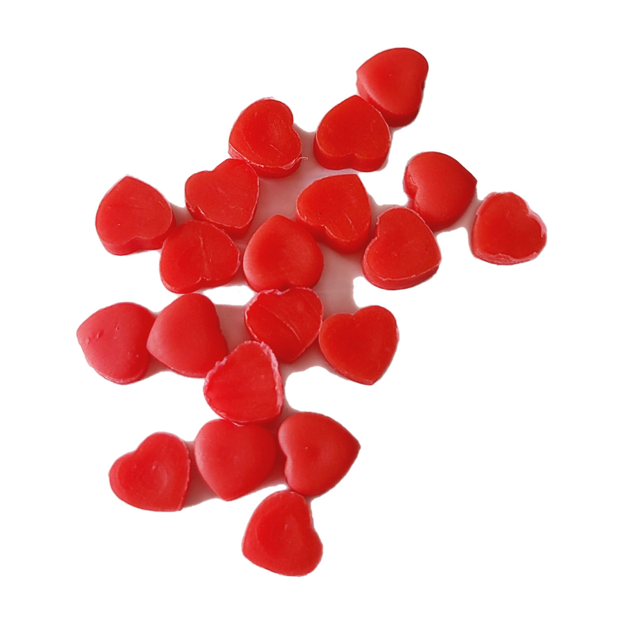 Clay Hearts - Set of 20 - Red
