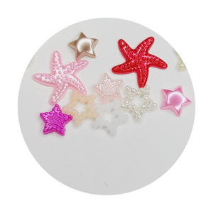 Resin Flatback Stars for Craft - Mixed Colors - Set of 10