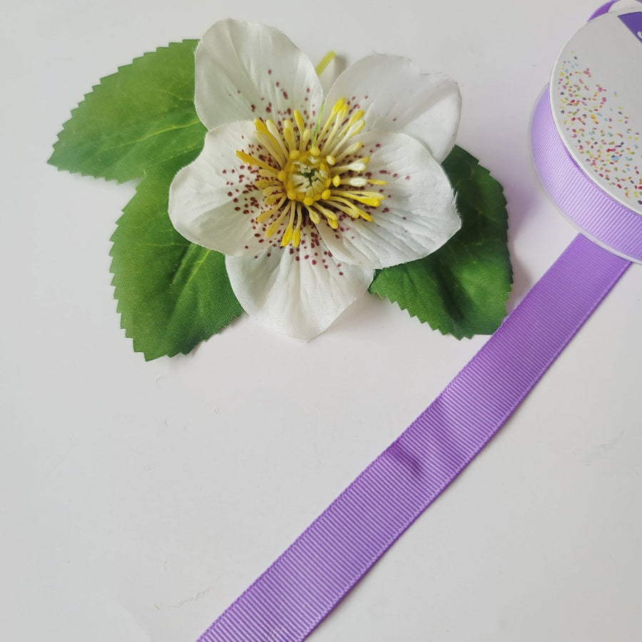 Purple Grosgrain Ribbon -5/8" (15mm) - Sold by the Yard
