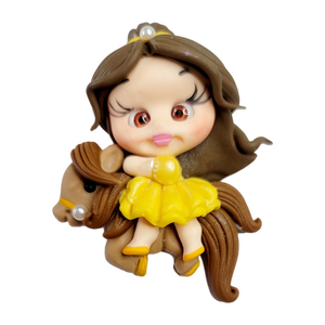 Belle Adventure #069 Clay Doll for Bow-Center, Jewelry Charms, Accessories, and More
