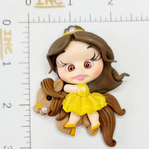 Belle Adventure #069 Clay Doll for Bow-Center, Jewelry Charms, Accessories, and More