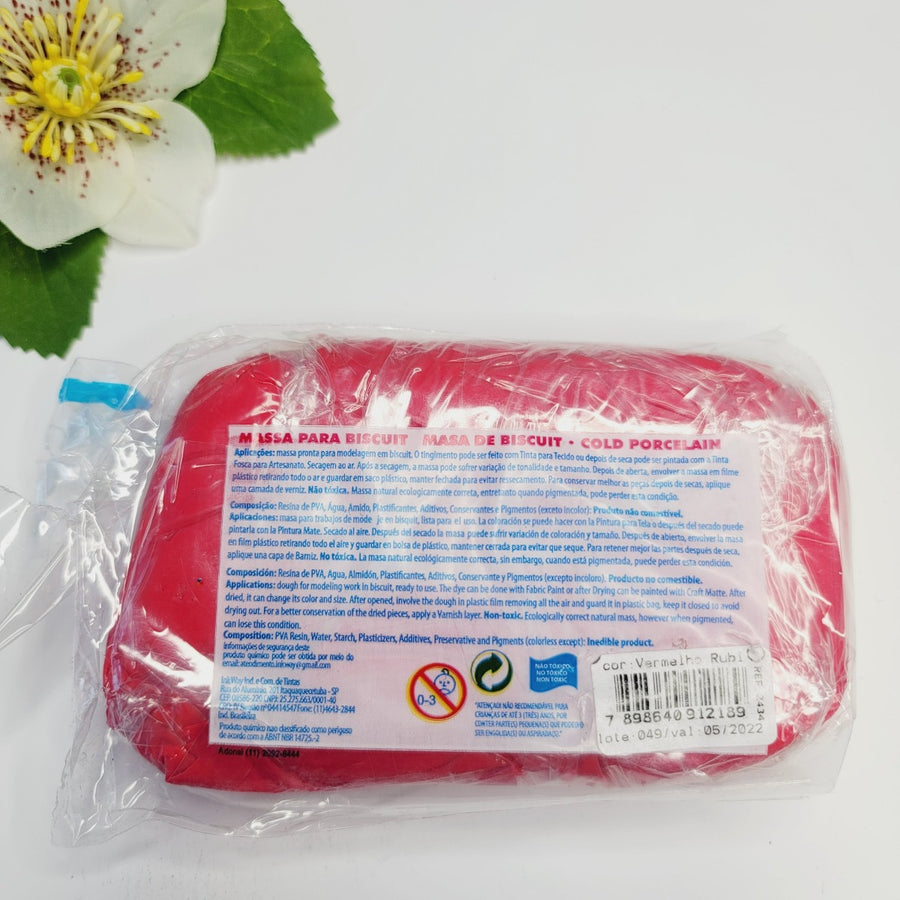 Ruby Red Air Dry Clay Dough (400g/14oz)