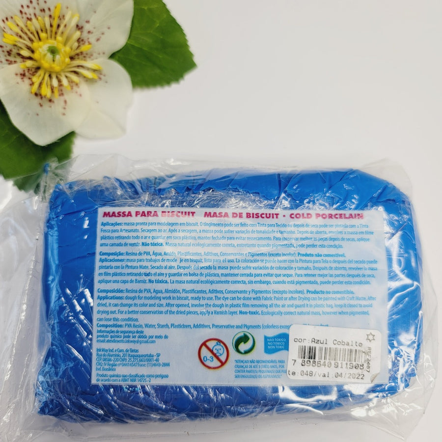 Cobalt Blue Air Dry Clay Dough (400g/14oz)