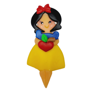 Snow White 4.5" Flexible Clay Doll for Bow-Center, Jewelry Charms, Accessories, and More