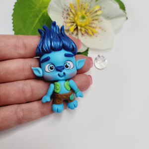 Troll #563 Clay Doll for Bow-Center, Jewelry Charms, Accessories, and More