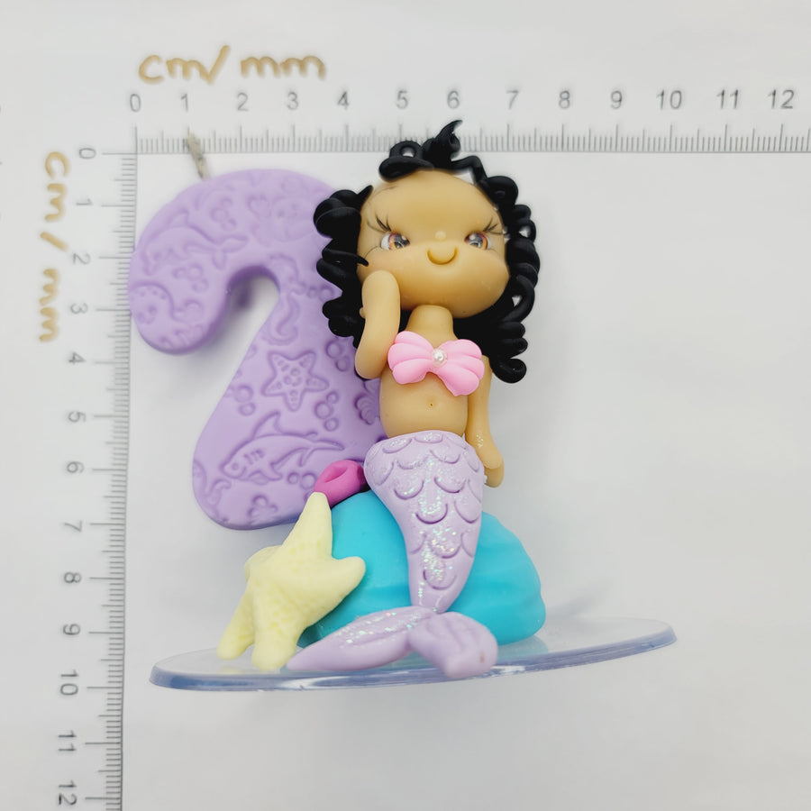 Mermaid Decorative Candle # 2 for cake top