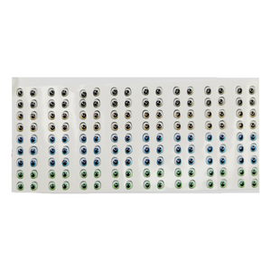 Adhesive Resin Eyes for Clays Multicolor STY R049 PP 60Pairs