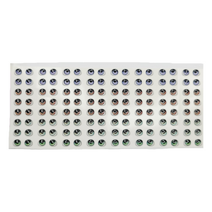 Adhesive Resin Eyes for Clays Multicolor STY R053 P 64-Pairs