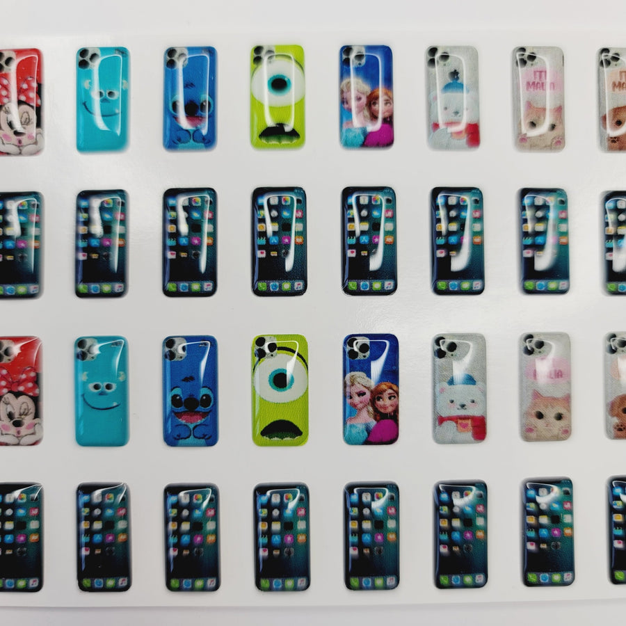 Adhesive Resin Cell Phone STY 15x7 mm 64 units