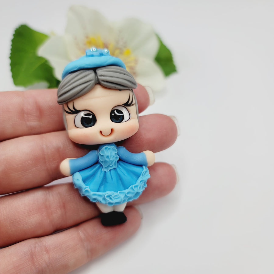 Dona Clotilde #154 Clay Doll for Bow-Center, Jewelry Charms, Accessories, and More