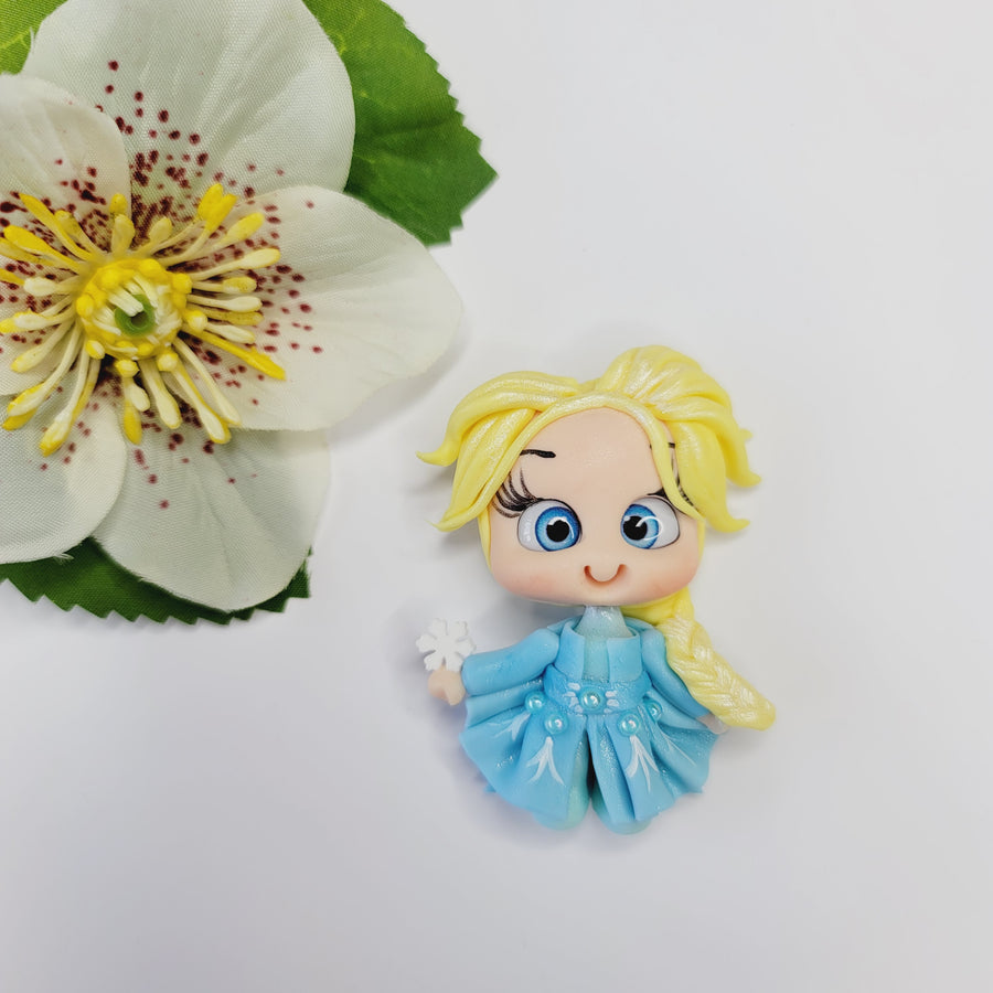 Princess 3 #466 Clay Doll for Bow-Center, Jewelry Charms, Accessories, and More