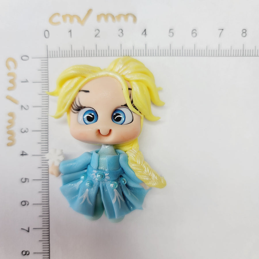 Princess 3 #466 Clay Doll for Bow-Center, Jewelry Charms, Accessories, and More