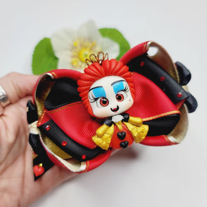 Queen of hearts #1 large hair-bow