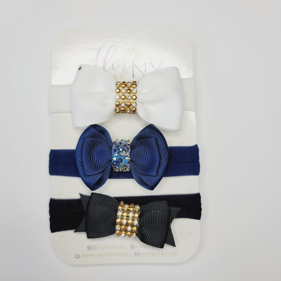 Three Beauties #3 hair-bow Headband Kit (small)