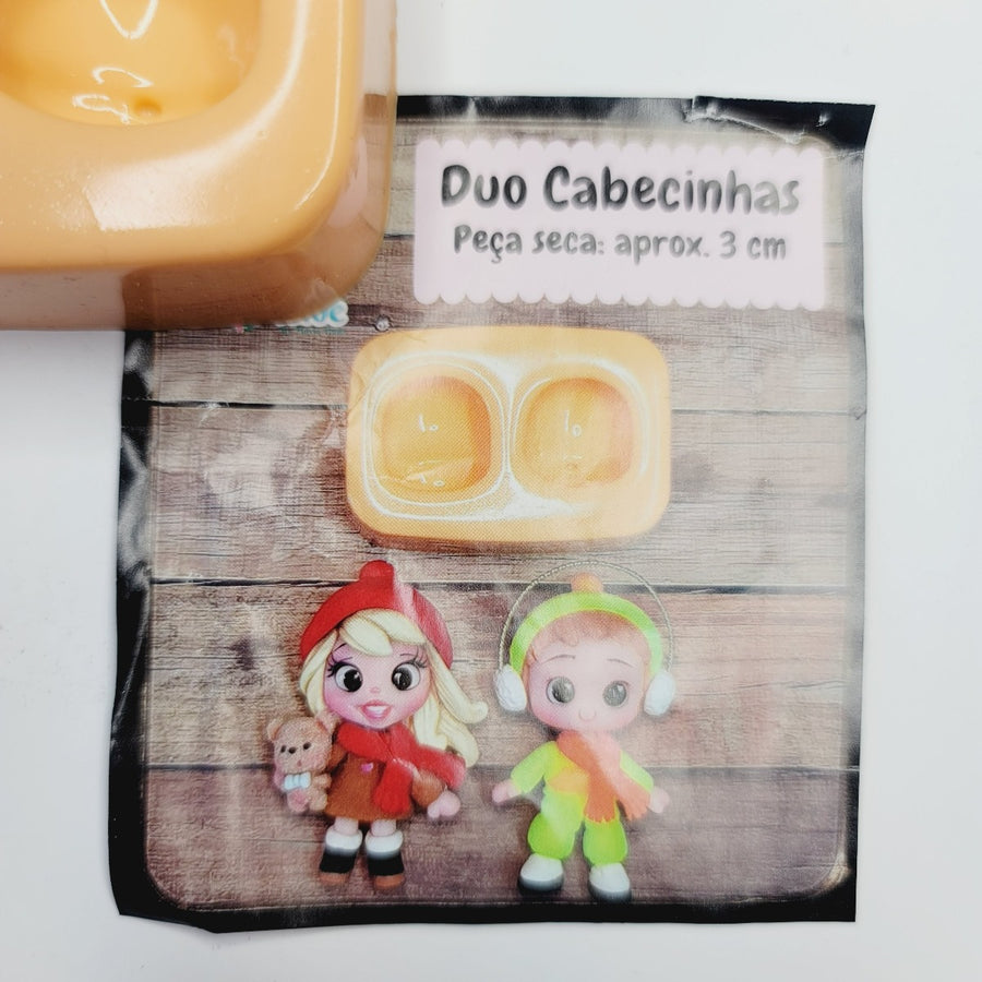 Duo Heads Silicone Mold M.D 24