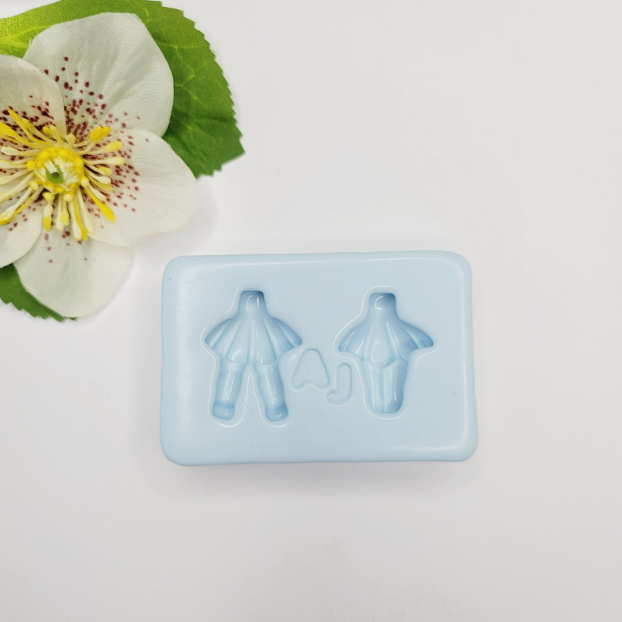 Cute little body #4  silicone mold AJ #43