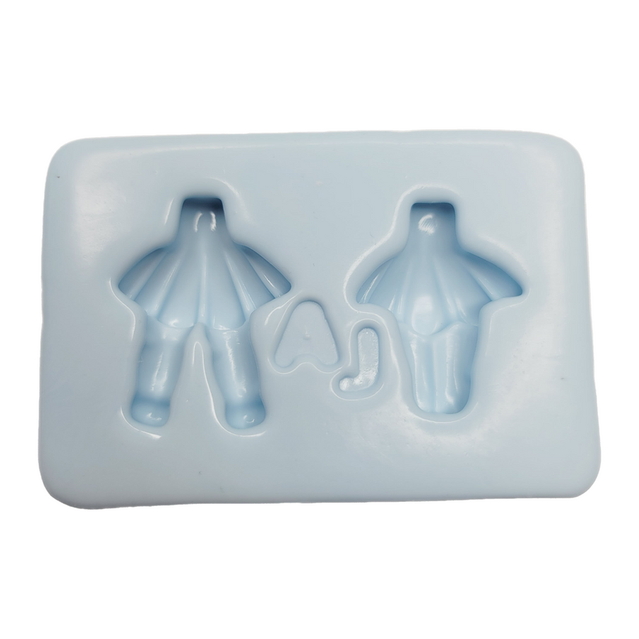 Cute little body #4  silicone mold AJ #43