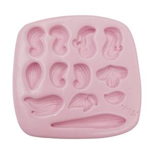 Cute Hair #3 Silicone Mold MA 758