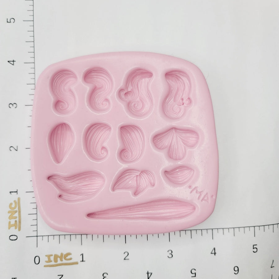 Cute Hair #3 Silicone Mold MA 758