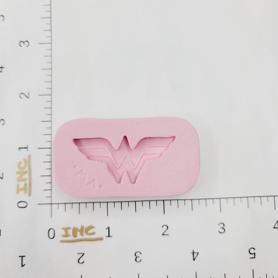 Super Hero Sign (Approx 2.5")  Silicone Mold 025 MA