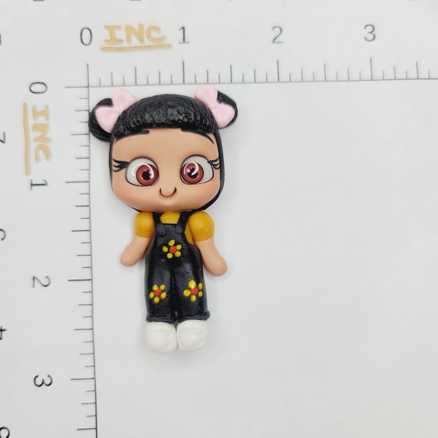 Jaylene  #263 Clay Doll for Bow-Center, Jewelry Charms, Accessories, and More