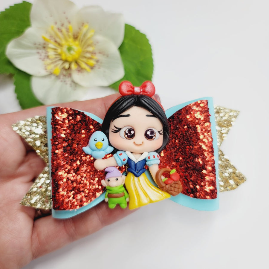 Snow White #3 Medium Hair-Bow