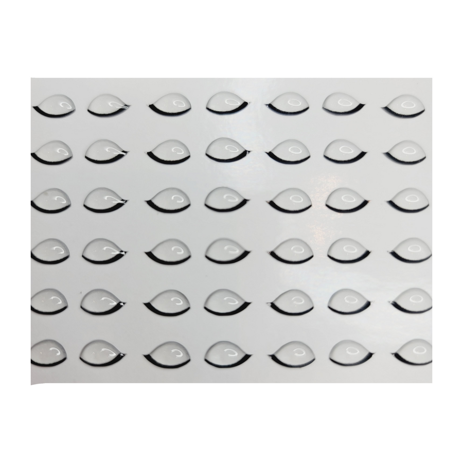 Adhesive Resin clear Eyelashes for Clays Multicolor V.A. (MICRO) 36 Pairs 4.7MM