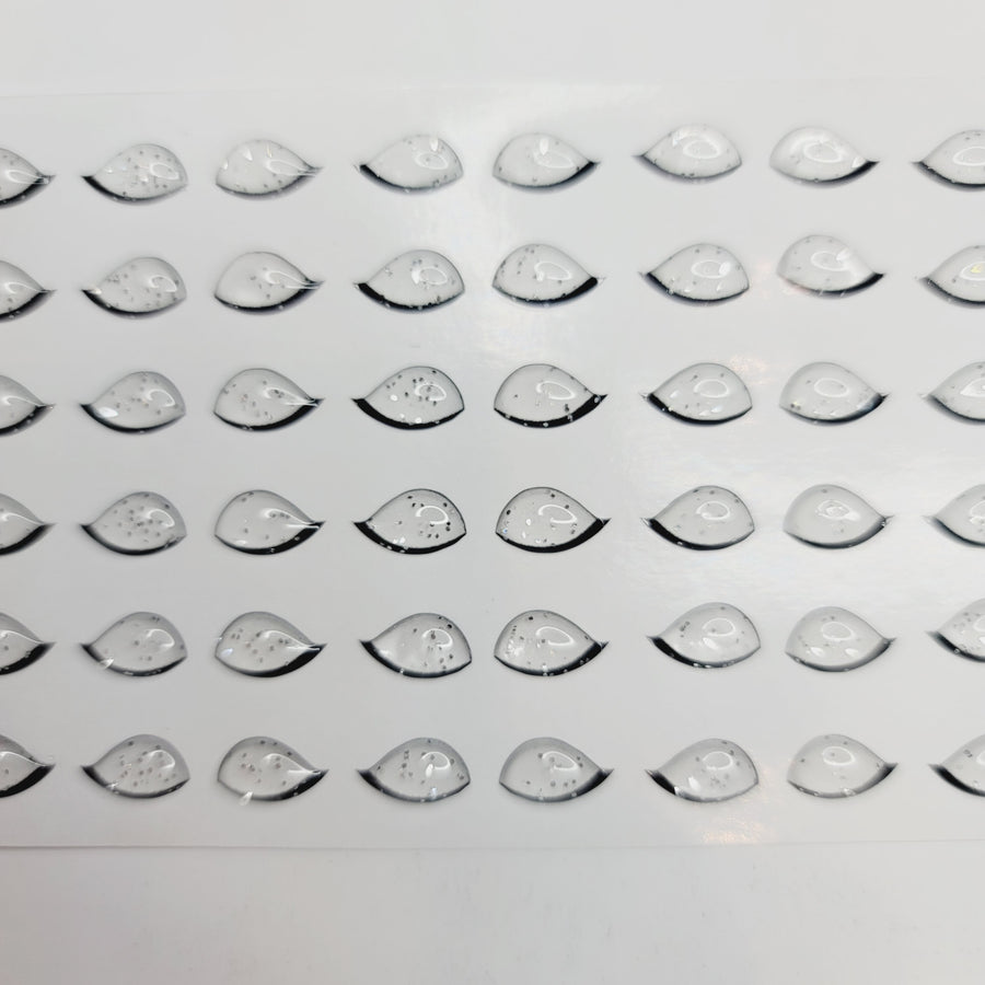 Adhesive Resin Clear Glitter Eyelashes for Clays V.A. (X-SM)/ PP 36 Pairs 5.7MM