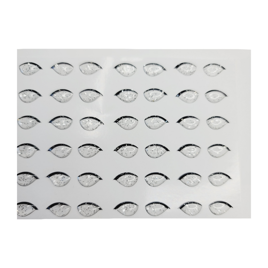 Adhesive Resin Clear Glitter Eyelashes for Clays V.A. (SM)/ P  36 Pairs 6.7MM