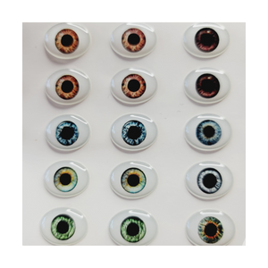 Adhesive Resin Eyes for Clays Multicolor STY Realistic Xx-Gr/ Xx-Lg 16mm 20 Pairs