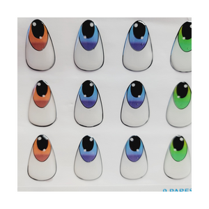 Adhesive resin eyes for clays MF-104 felt eyes LG/G (2.8x1.8 cm) 09 Units