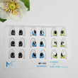 Load image into Gallery viewer, MF 105 Adhesive resin eyes for clays MF-105 felt eyes LG/G (2.6x1.8mm) 9 Pairs

