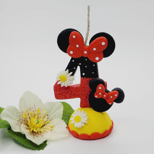 Mouse Girl themed candle #4 for cake top