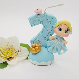 Cinderella themed candle #2 for cake top