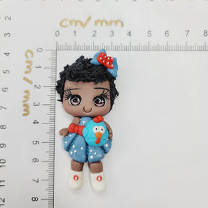 Tanisha #547 Clay Doll for Bow-Center, Jewelry Charms, Accessories, and More