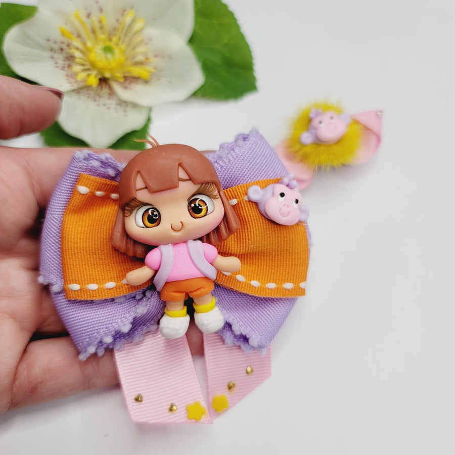 Dora small Hair-Bow with hair clip