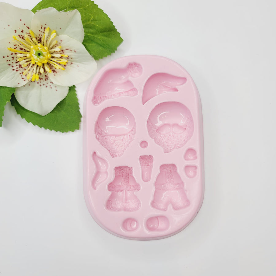 Dual Noel Cuteness Silicone Mold KKA #46