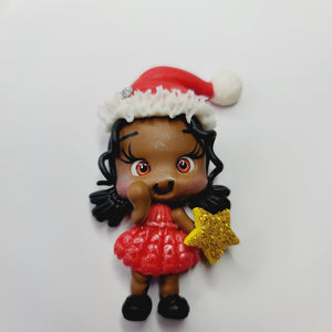 Star xmas #535 Clay Doll for Bow-Center, Jewelry Charms, Accessories, and More