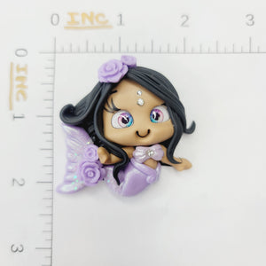 Serena Mermaid #508 Clay Doll for Bow-Center, Jewelry Charms, Accessories, and More