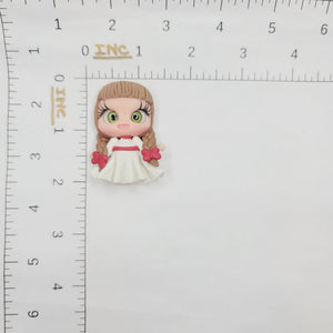 Annely #028 Clay Doll for Bow-Center, Jewelry Charms, Accessories, and More