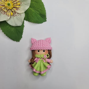 Valeriya #568 Clay Doll for Bow-Center, Jewelry Charms, Accessories, and More