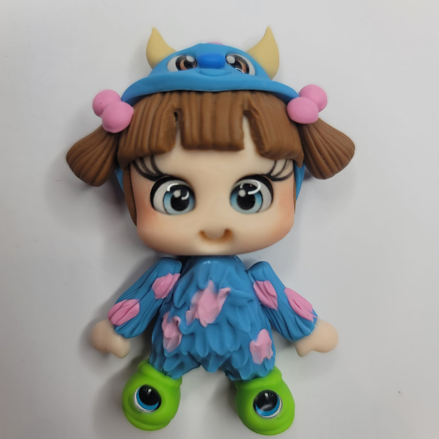 Boo 2 #671 Clay Doll for Bow-Center, Jewelry Charms, Accessories, and More