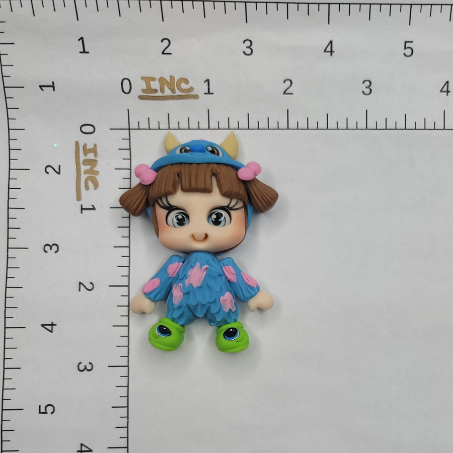 Boo 2 #671 Clay Doll for Bow-Center, Jewelry Charms, Accessories, and More