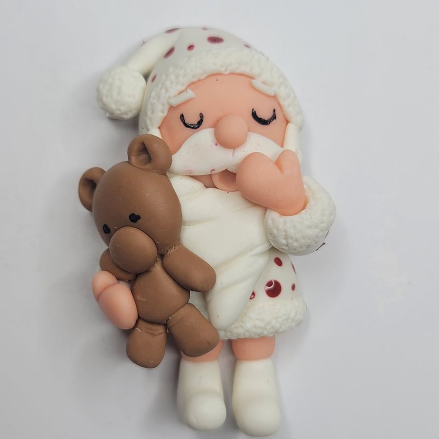 Sleepy Noel #519 Clay Doll for Bow-Center, Jewelry Charms, Accessories, and More