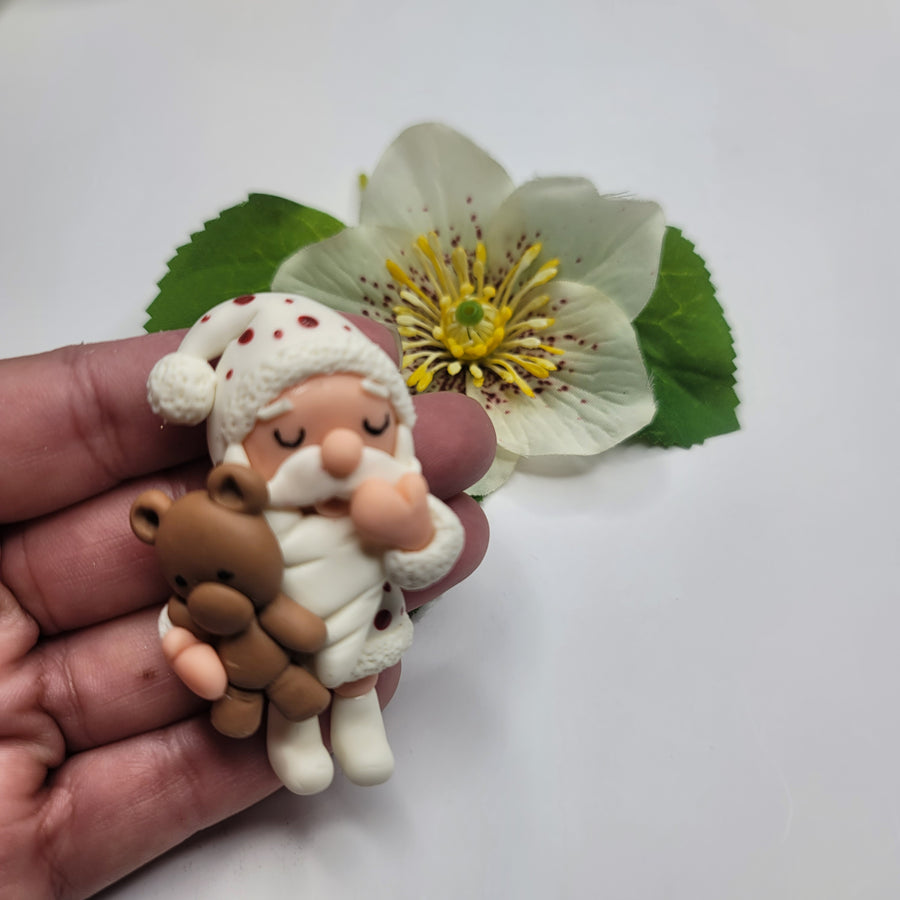 Sleepy Noel #519 Clay Doll for Bow-Center, Jewelry Charms, Accessories, and More